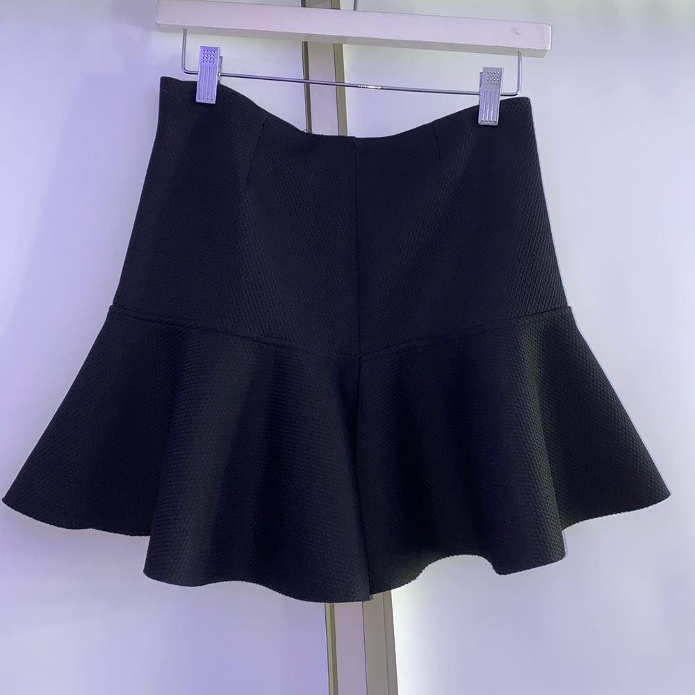Ruffled Black Skirt